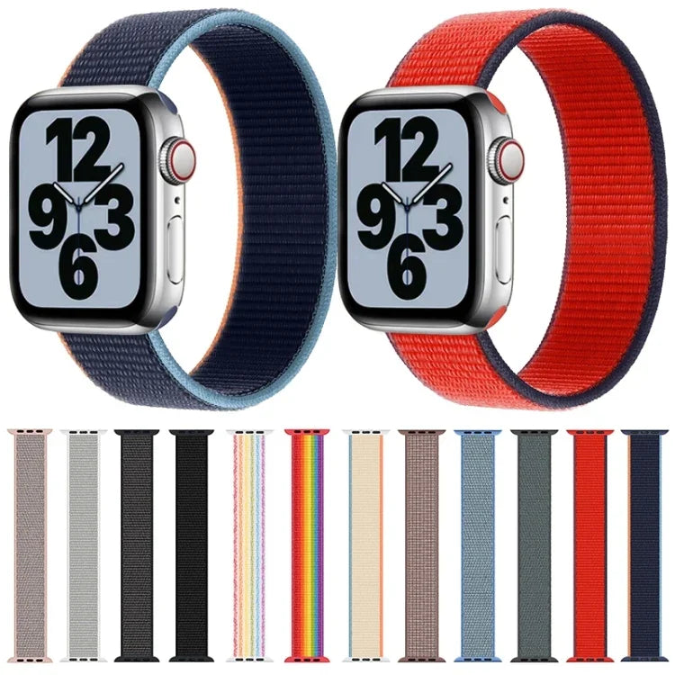 Bracelet de rechange en nylon à tour unique, taille: S 135mm pour Apple Watch Series 6 & SE & 5 & 4 40mm / 3 & 2 & 1 38mm, S 135mm 40mm / 38mm