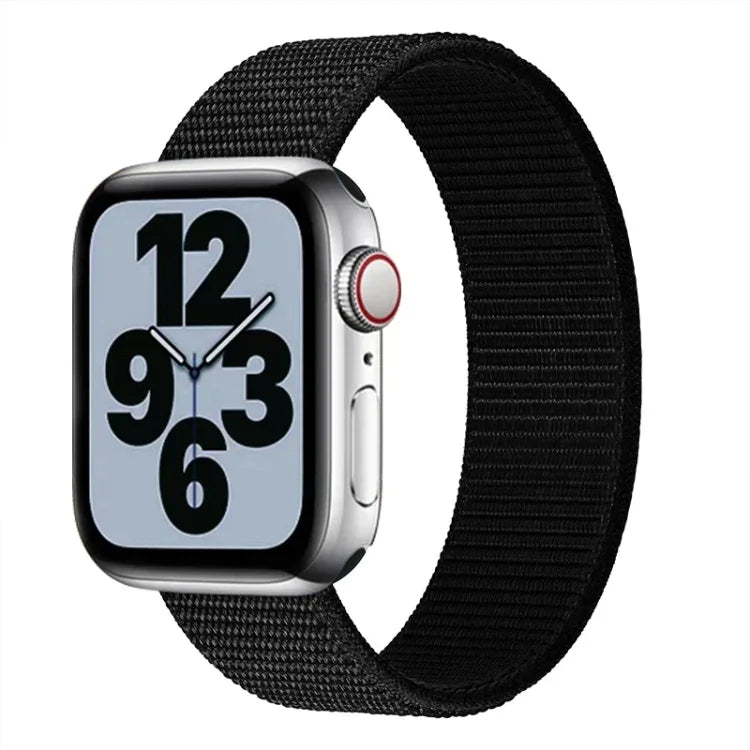 Bracelet de remplacement en nylon à tour unique, Taille : M 155mm Pour Apple Watch Series 6 & SE & 5 & 4 44mm / 3 & 2 & 1 42mm, M 155mm 44mm / 42mm