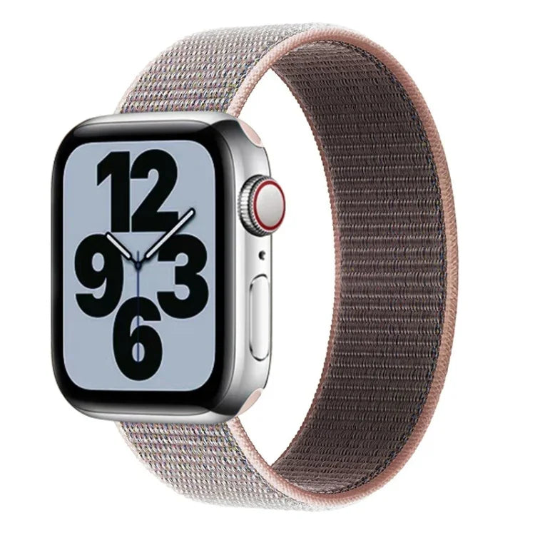 Bracelet de remplacement en nylon à tour unique, Taille : M 155mm Pour Apple Watch Series 6 & SE & 5 & 4 44mm / 3 & 2 & 1 42mm, M 155mm 44mm / 42mm