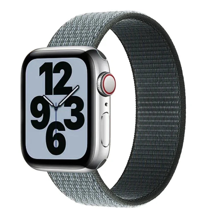 Bracelet de remplacement en nylon à tour unique, Taille : M 155mm Pour Apple Watch Series 6 & SE & 5 & 4 44mm / 3 & 2 & 1 42mm, M 155mm 44mm / 42mm