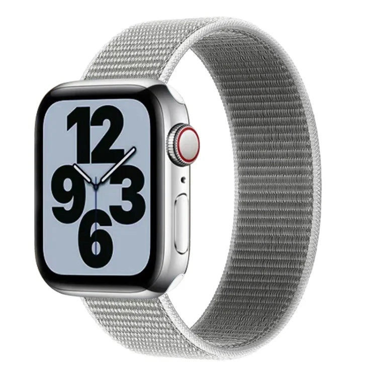 Bracelet de remplacement en nylon à tour unique, Taille : M 155mm Pour Apple Watch Series 6 & SE & 5 & 4 44mm / 3 & 2 & 1 42mm, M 155mm 44mm / 42mm