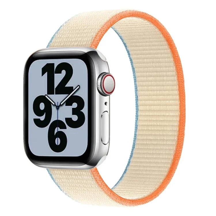 Bracelet de remplacement en nylon à tour unique, Taille : M 155mm Pour Apple Watch Series 6 & SE & 5 & 4 44mm / 3 & 2 & 1 42mm, M 155mm 44mm / 42mm