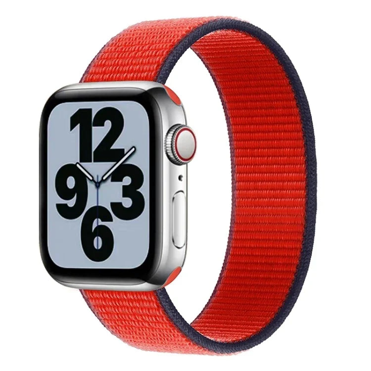 Bracelet de remplacement en nylon à tour unique, Taille : M 155mm Pour Apple Watch Series 6 & SE & 5 & 4 44mm / 3 & 2 & 1 42mm, M 155mm 44mm / 42mm