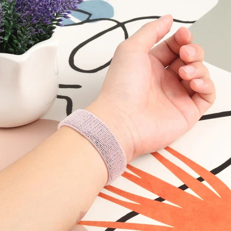 Bracelet de remplacement en nylon à tour unique, Taille : M 155mm Pour Apple Watch Series 6 & SE & 5 & 4 44mm / 3 & 2 & 1 42mm, M 155mm 44mm / 42mm