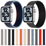 Bracelet de montre de remplacement en nylon à tour unique, taille: L 165 mm pour Apple Watch Series 6 & SE & 5 & 4 44 mm / 3 & 2 & 1 42 mm, L 165 mm 44 mm / 42 mm