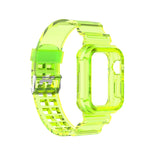Bracelet de rechange intégré en silicone pour Apple Watch Series, 7 41mm / 6 & SE & 5 & 4 40mm / 3 & 2 & 1 38mm, 7 45mm / 6 & SE & 5 & 4 44mm / 3 & 2 & 1 42mm