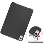 Custer Texture 3-Fold Holder Smart Leather Tablet Case, For iPad mini 6 / mini 2024, For iPad mini 6