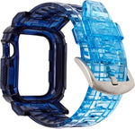 Bracelet intégré en TPU dégradé pour Apple Watch Series 9 / 8 / 7 45mm / 6 / 5 / 4 / Watch SE 44mm / Watch 42mm, pour Apple Watch Series 9 / 8 / 7 45mm / 6 / 5 / 4 / Watch SE 44mm / Watch 42mm