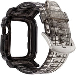 Bracelet intégré en TPU dégradé pour Apple Watch Series 9 / 8 / 7 45mm / 6 / 5 / 4 / Watch SE 44mm / Watch 42mm, pour Apple Watch Series 9 / 8 / 7 45mm / 6 / 5 / 4 / Watch SE 44mm / Watch 42mm