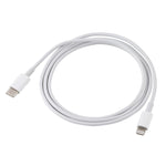Câble de charge rapide USB-C / Type-C 12 W 5 V/2 A vers 8 broches PD, longueur du câble : 1 m, 12 W 5 V/2 A
