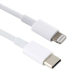 Câble de charge rapide USB-C / Type-C 12 W 5 V/2 A vers 8 broches PD, longueur du câble : 1 m, 12 W 5 V/2 A