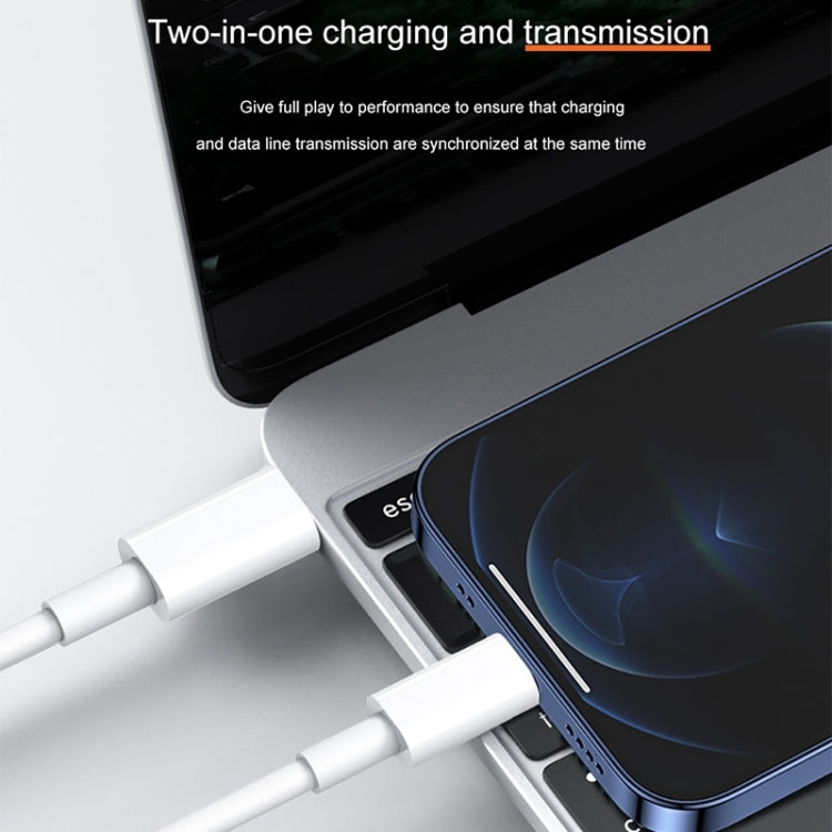 Câble de charge rapide USB-C / Type-C 12 W 5 V/2 A vers 8 broches PD, longueur du câble : 1 m, 12 W 5 V/2 A