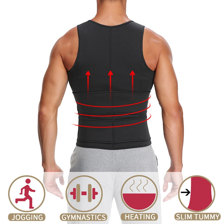 Gilet de sport amincissant en néoprène pour hommes, corset de maintien de la taille, S, M, L, XL, XXL, XXXL