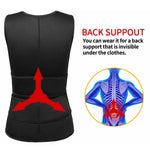 Gilet de sport amincissant en néoprène pour hommes, corset de maintien de la taille, S, M, L, XL, XXL, XXXL