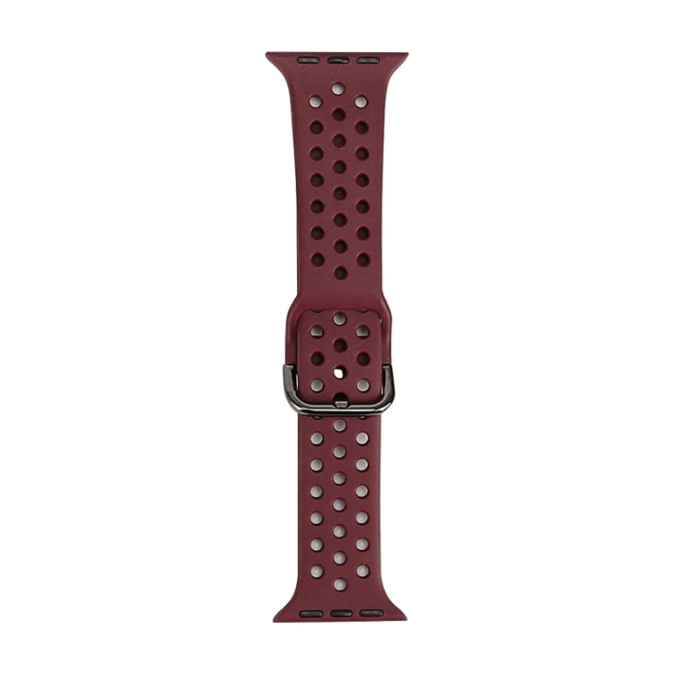 Bracelet de remplacement en silicone pour Apple Watch Series, 7 45 mm / 6 & SE & 5 & 4 44 mm / 3 & 2 & 1 42 mm