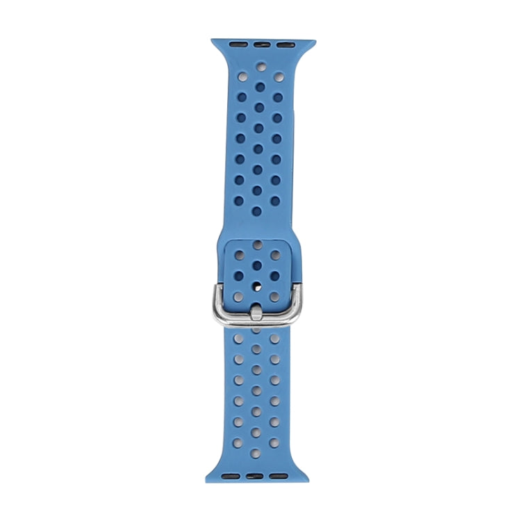 Bracelet de remplacement en silicone pour Apple Watch Series, 7 45 mm / 6 & SE & 5 & 4 44 mm / 3 & 2 & 1 42 mm