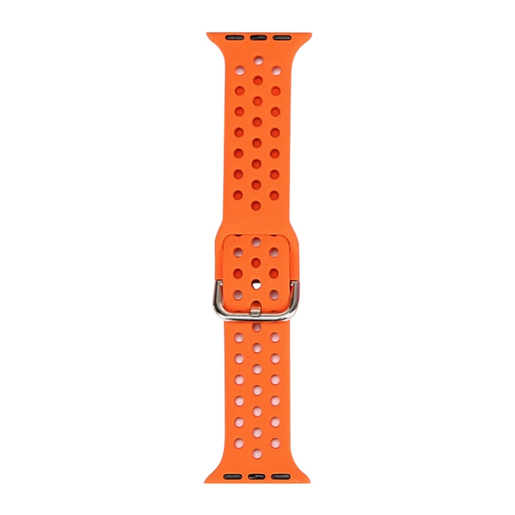 Bracelet de remplacement en silicone pour Apple Watch Series, 7 45 mm / 6 & SE & 5 & 4 44 mm / 3 & 2 & 1 42 mm