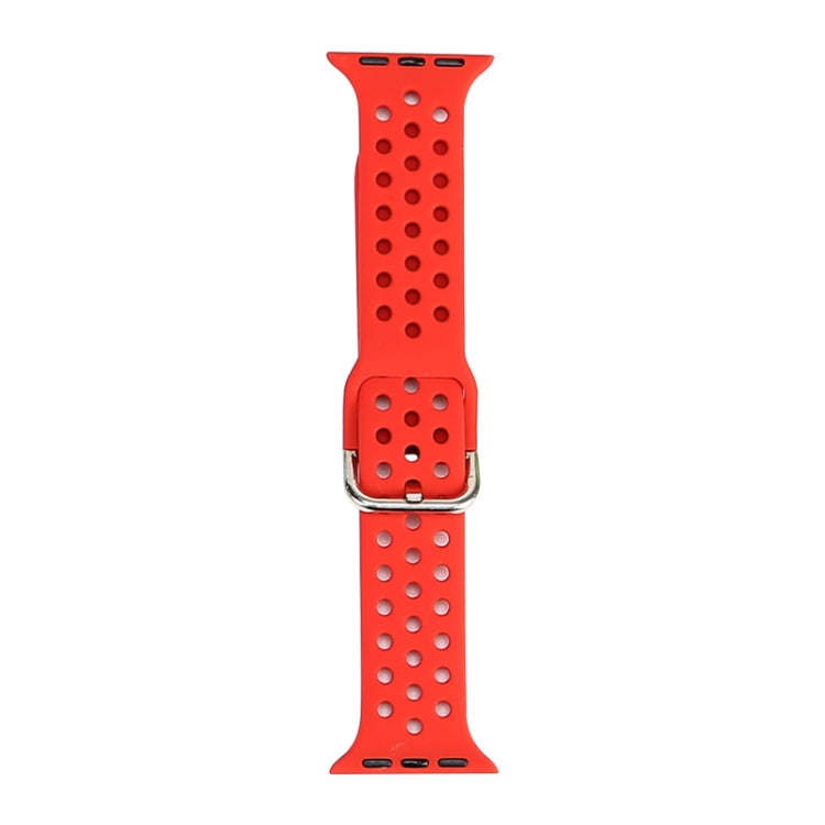 Bracelet de remplacement en silicone pour Apple Watch Series, 7 45 mm / 6 & SE & 5 & 4 44 mm / 3 & 2 & 1 42 mm