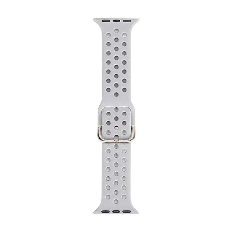 Bracelet de remplacement en silicone pour Apple Watch Series, 7 45 mm / 6 & SE & 5 & 4 44 mm / 3 & 2 & 1 42 mm