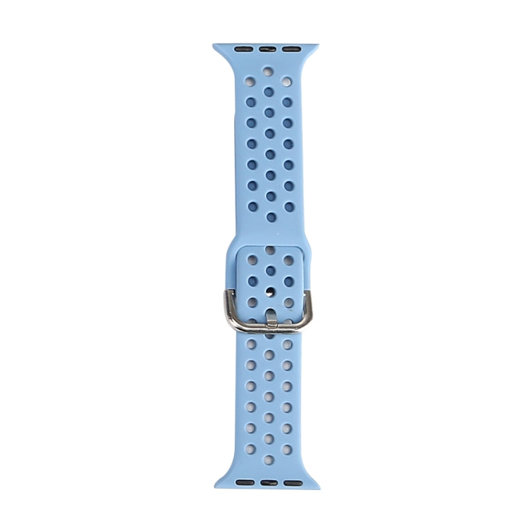 Bracelet de remplacement en silicone pour Apple Watch Series, 7 45 mm / 6 & SE & 5 & 4 44 mm / 3 & 2 & 1 42 mm