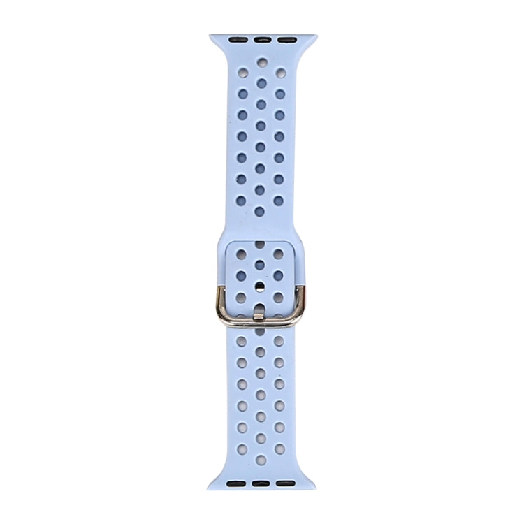 Bracelet de remplacement en silicone pour Apple Watch Series, 7 45 mm / 6 & SE & 5 & 4 44 mm / 3 & 2 & 1 42 mm