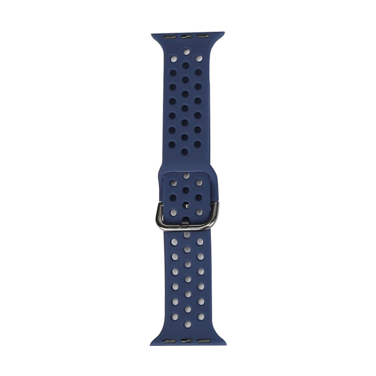 Bracelet de remplacement en silicone pour Apple Watch Series, 7 45 mm / 6 & SE & 5 & 4 44 mm / 3 & 2 & 1 42 mm