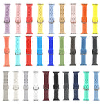 Bracelet de remplacement en silicone pour Apple Watch Series, 7 45 mm / 6 & SE & 5 & 4 44 mm / 3 & 2 & 1 42 mm
