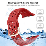 Bracelet de remplacement en silicone pour Apple Watch Series, 7 45 mm / 6 & SE & 5 & 4 44 mm / 3 & 2 & 1 42 mm