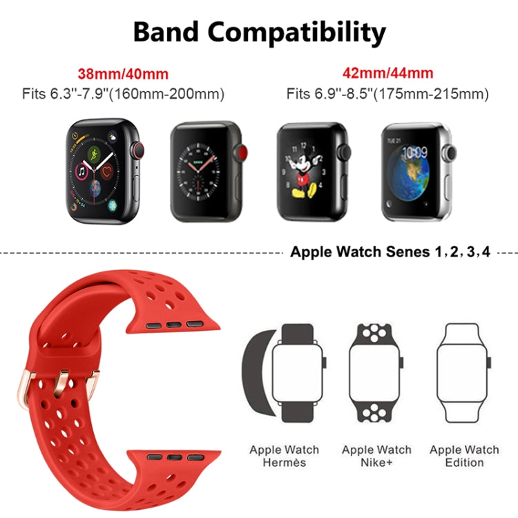 Bracelet de remplacement en silicone pour Apple Watch Series, 7 45 mm / 6 & SE & 5 & 4 44 mm / 3 & 2 & 1 42 mm