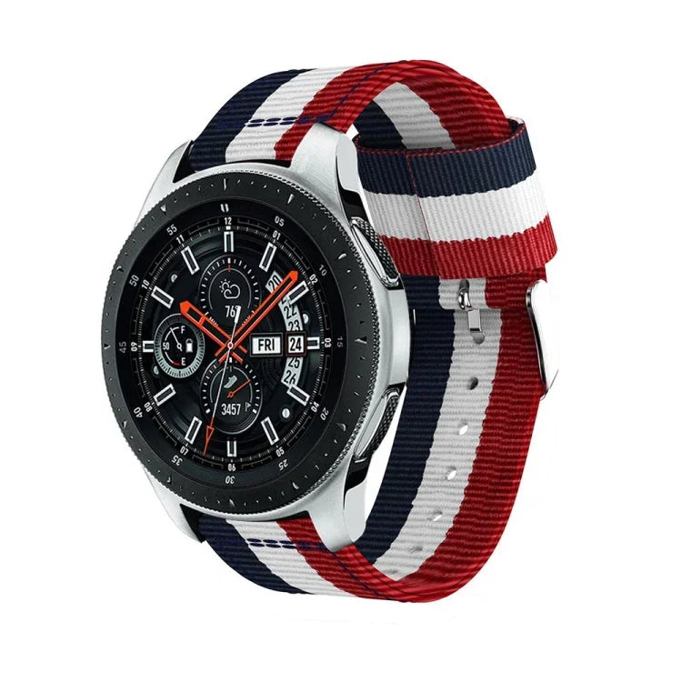 For Samsung Galaxy Watch4 40/44mm & Watch4 Classic 42/46mm Split Nylon Replacement Strap Watchband