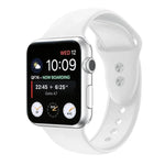 Double Nail Silicone Replacement Strap Watchband For Apple Watch Series, 7 45mm / 6 & SE & 5 & 4 44mm / 3 & 2 & 1 42mm, 7 41mm / 6 & SE & 5 & 4 40mm / 3 & 2 & 1 38mm