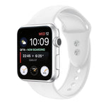 Bracelet de montre de remplacement en silicone à double clou pour Apple Watch Series, 7 45mm / 6 & SE & 5 & 4 44mm / 3 & 2 & 1 42mm, 7 41mm / 6 & SE & 5 & 4 40mm / 3 & 2 & 1 38mm