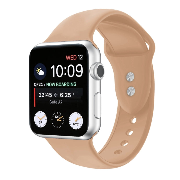 Bracelet de montre de remplacement en silicone à double clou pour Apple Watch Series, 7 45mm / 6 & SE & 5 & 4 44mm / 3 & 2 & 1 42mm, 7 41mm / 6 & SE & 5 & 4 40mm / 3 & 2 & 1 38mm
