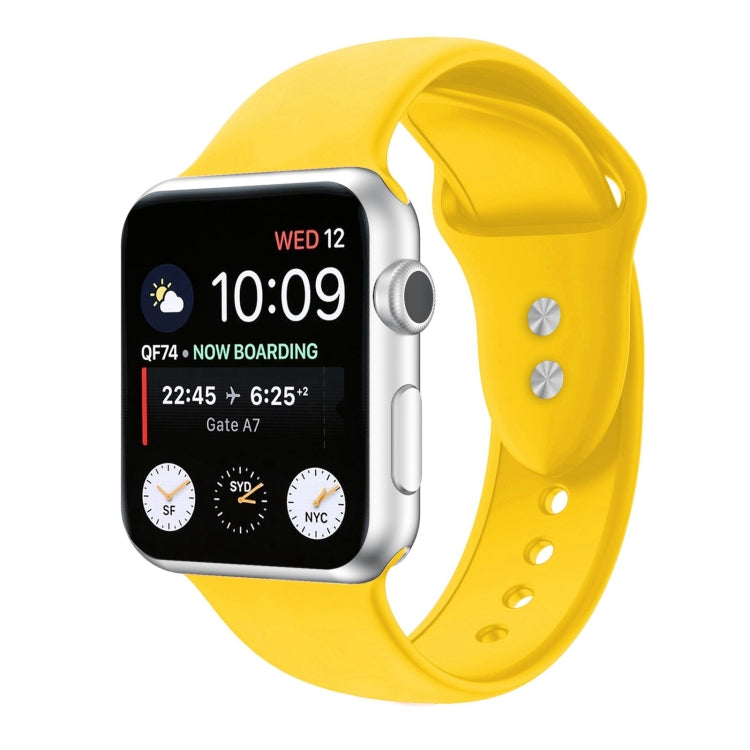 Bracelet de montre de remplacement en silicone à double clou pour Apple Watch Series, 7 45mm / 6 & SE & 5 & 4 44mm / 3 & 2 & 1 42mm, 7 41mm / 6 & SE & 5 & 4 40mm / 3 & 2 & 1 38mm