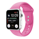 Bracelet de montre de remplacement en silicone à double clou pour Apple Watch Series, 7 45mm / 6 & SE & 5 & 4 44mm / 3 & 2 & 1 42mm, 7 41mm / 6 & SE & 5 & 4 40mm / 3 & 2 & 1 38mm
