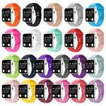 Double Nail Silicone Replacement Strap Watchband For Apple Watch Series, 7 45mm / 6 & SE & 5 & 4 44mm / 3 & 2 & 1 42mm, 7 41mm / 6 & SE & 5 & 4 40mm / 3 & 2 & 1 38mm