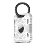 Étui de protection antichoc en fibre de carbone TPU avec boucle de porte-clés, pour AirTag