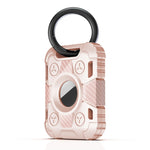 Étui de protection antichoc en fibre de carbone TPU avec boucle de porte-clés, pour AirTag