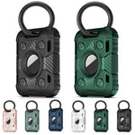 Étui de protection antichoc en fibre de carbone TPU avec boucle de porte-clés, pour AirTag