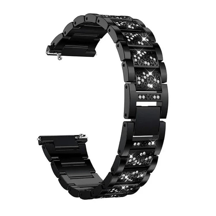 Bracelet de remplacement en acier diamant à trois perles, pour Samsung Galaxy Watch Active2