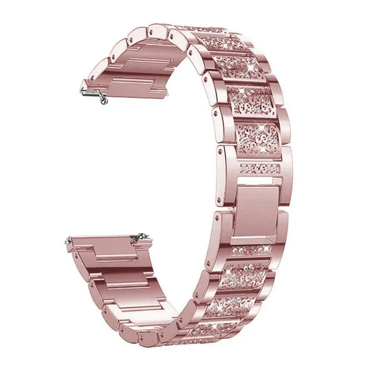 Three-beads Diamond Steel Replacement Strap Watchband, For Samsung Galaxy Watch Active2