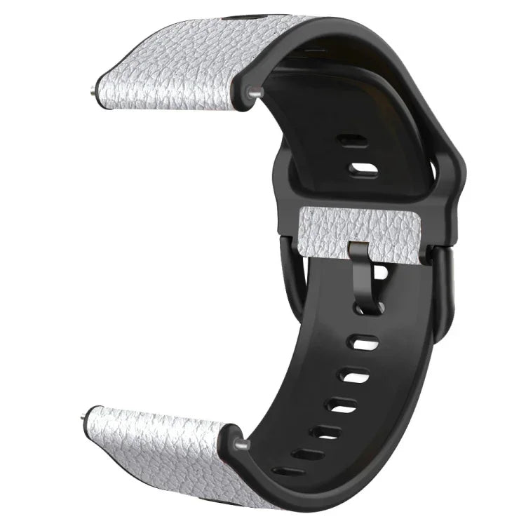 Bracelet de rechange en cuir de vachette double couche, 20 mm, 22 mm