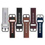 Bracelet de rechange en cuir de vachette double couche, 20 mm, 22 mm