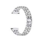 Pour bracelet de montre de rechange en acier à double rangée de diamants pour Samsung Smart Watch, 22 mm