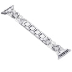Cowboy Chain + Resin Metal Replacement Strap Watchband For Apple Watch Series, 7 41mm / 6 & SE & 5 & 4 40mm / 3 & 2 & 1 38mm, 7 45mm / 6 & SE & 5 & 4 44mm / 3 & 2 & 1 42mm