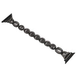 Bracelet de remplacement en acier inoxydable avec diamant pour Apple Watch Series, 7 41mm / 6 & SE & 5 & 4 40mm / 3 & 2 & 1 38mm, 7 45mm / 6 & SE & 5 & 4 44mm / 3 & 2 & 1 42mm