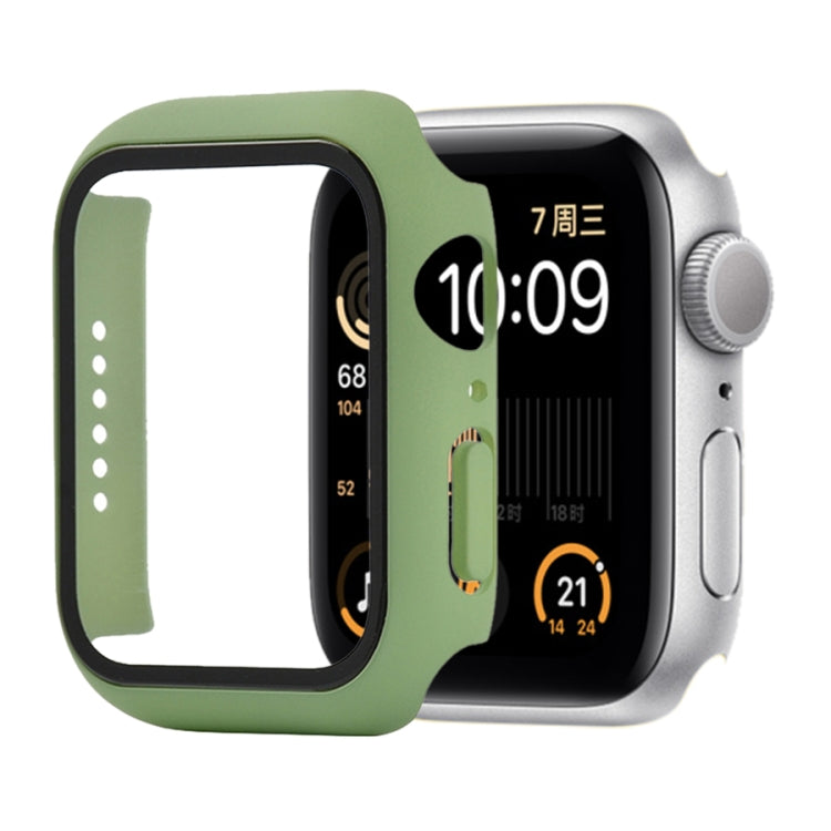 Étui de protection antichoc en PC et verre trempé avec carton d'emballage pour Apple Watch 44 mm (Orange), pour Apple Watch Series 6 / 5 / 4 / Watch SE 44 mm, pour Apple Watch Series 6 & SE & 5 & 4 44 mm, pour Apple Watch Series 3 & 2 & 1 42 mm