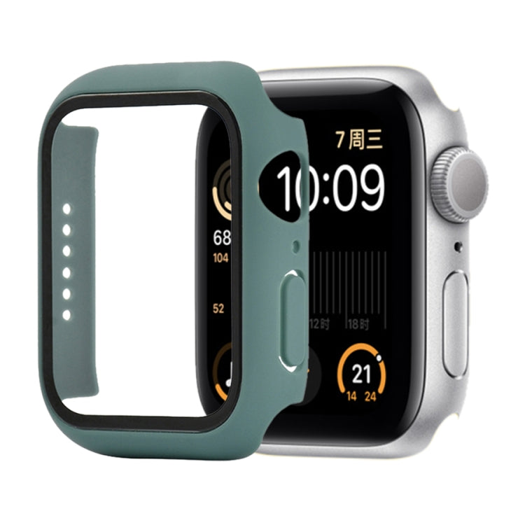 Étui de protection antichoc en PC et verre trempé avec carton d'emballage pour Apple Watch 44 mm (Orange), pour Apple Watch Series 6 / 5 / 4 / Watch SE 44 mm, pour Apple Watch Series 6 & SE & 5 & 4 44 mm, pour Apple Watch Series 3 & 2 & 1 42 mm