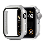 Étui de protection antichoc en PC et verre trempé avec carton d'emballage pour Apple Watch 44 mm (Orange), pour Apple Watch Series 6 / 5 / 4 / Watch SE 44 mm, pour Apple Watch Series 6 & SE & 5 & 4 44 mm, pour Apple Watch Series 3 & 2 & 1 42 mm