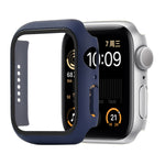 Étui de protection antichoc en PC et verre trempé avec carton d'emballage pour Apple Watch 44 mm (Orange), pour Apple Watch Series 6 / 5 / 4 / Watch SE 44 mm, pour Apple Watch Series 6 & SE & 5 & 4 44 mm, pour Apple Watch Series 3 & 2 & 1 42 mm